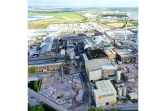 Image aerial shot of DS Smith's Kemsley Mill in Kent, UK